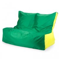 Кресло Puffberi Мешок Диван Зелёный и Жёлтый