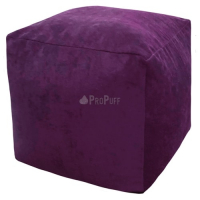Пуфик DreamBag Куб Фиолетовый Микровельвет