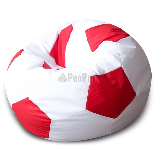 Кресло DreamBag Мяч Бело-Красный Оксфорд