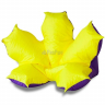 Кресло DreamBag Цветок Жёлто-Фиолетовый Оксфорд