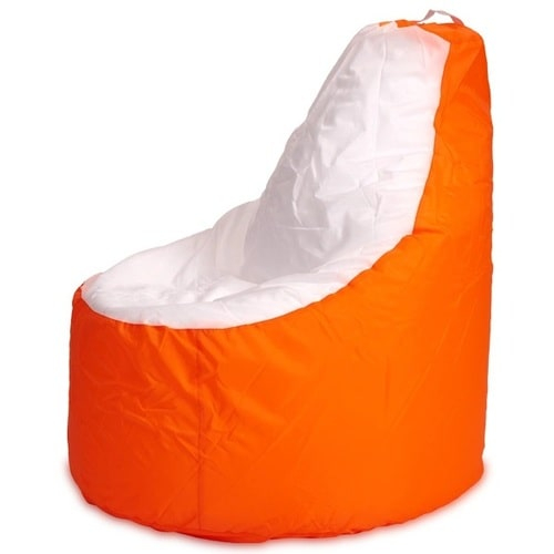 Кресло Puffberi Мешок Комфорт Оранжевый и Белый