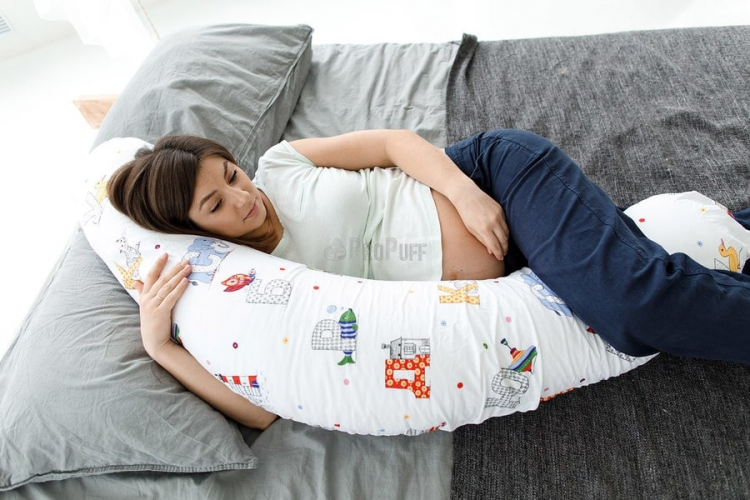 Подушка для Беременных DreamBag C-образная Азбука