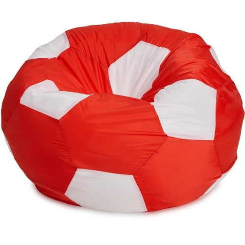 Кресло Puffberi Мешок Мяч Красный и Белый