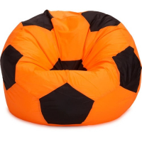 Кресло Puffberi Мешок Мяч Оранжевый и Чёрный