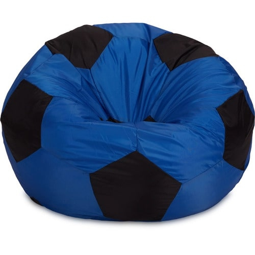 Кресло Puffberi Мешок Мяч Синий и Чёрный