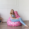 Кресло DreamBag Мешок Груша Розовые Бабочки (Оксфорд)